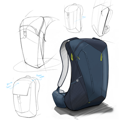 Sketching a new bag. Promotional products for your brand or event.