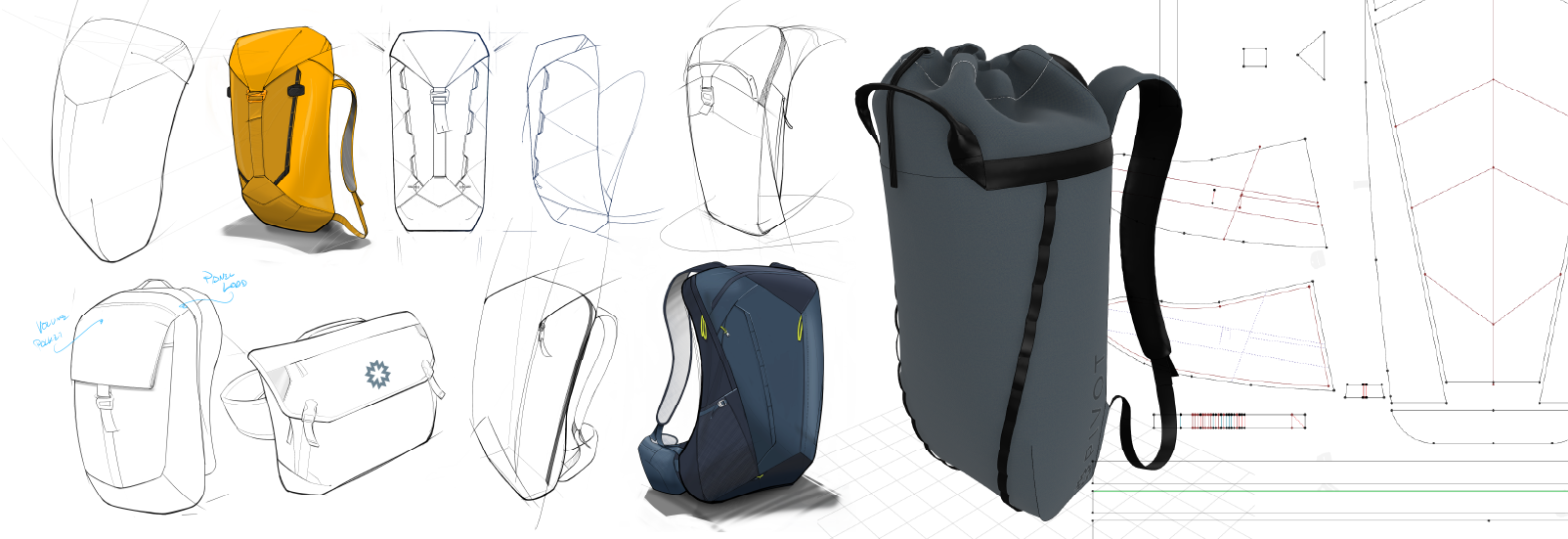 Sketching a new bag. Promotional products for your brand or event.