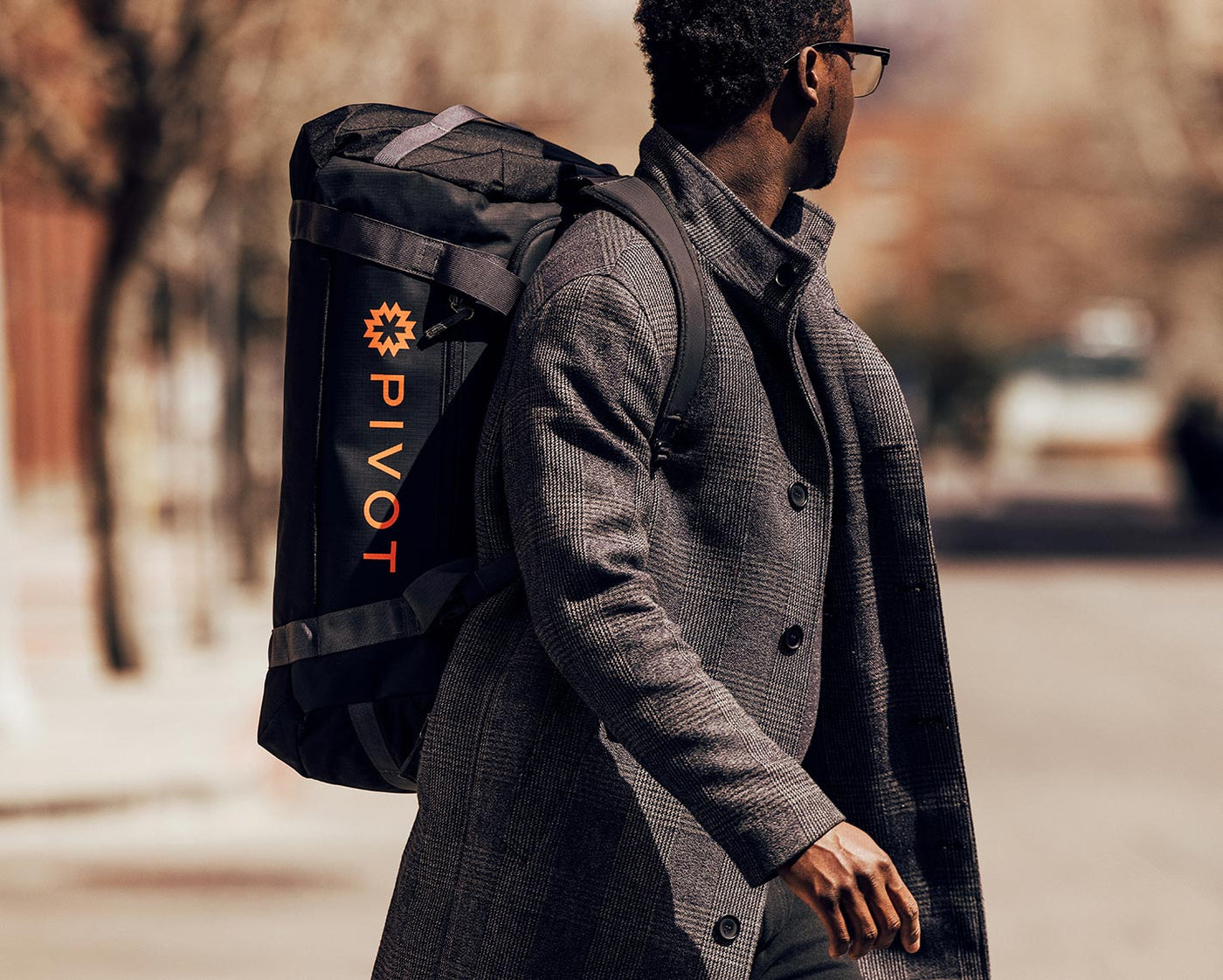 Urban Duffel in black; promotional gear for businesses and events; non model